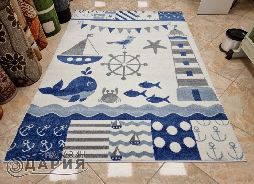 Тъкан килим MAGNOLIA 142 white/l.grey